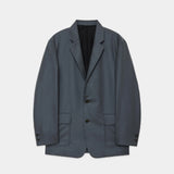 2/80 Organic Wool Flannel Blazer FOREST GRAY
