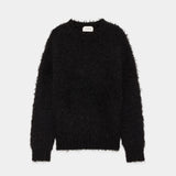 Natural Colar Alpaca Fur Alpaca Fur Jumper NATURAL BLACK