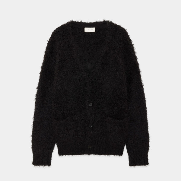 Natural Colar Alpaca Fur Alpaca Fur Cardigan