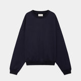 Organic Cotton Heavy Fleece Huge Short Sweat D NAVY