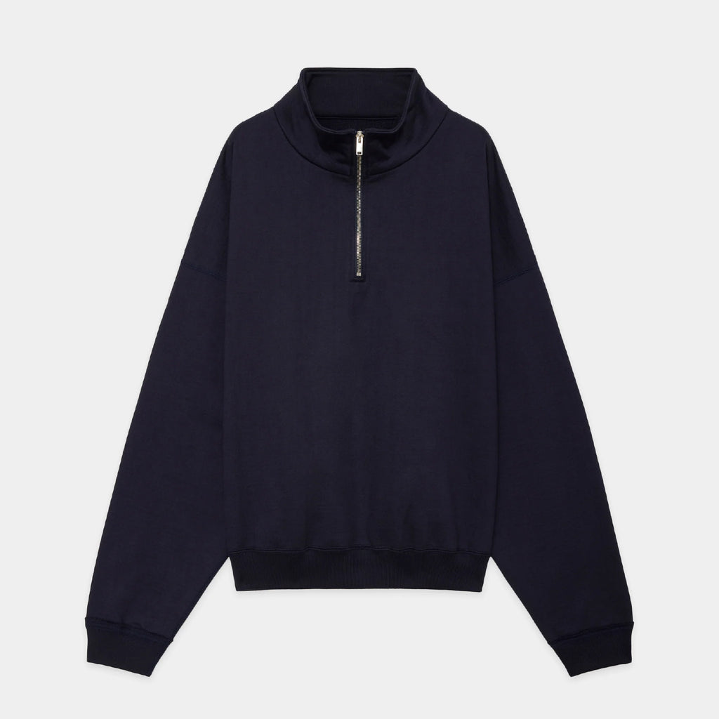 Organic Cotton Heavy Fleece Short Quarter Zip Pull Over