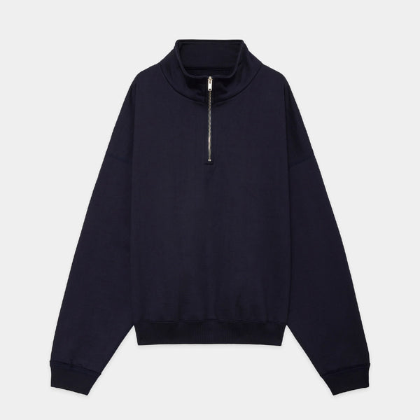 Organic Cotton Heavy Fleece Short Quarter Zip Pull Over