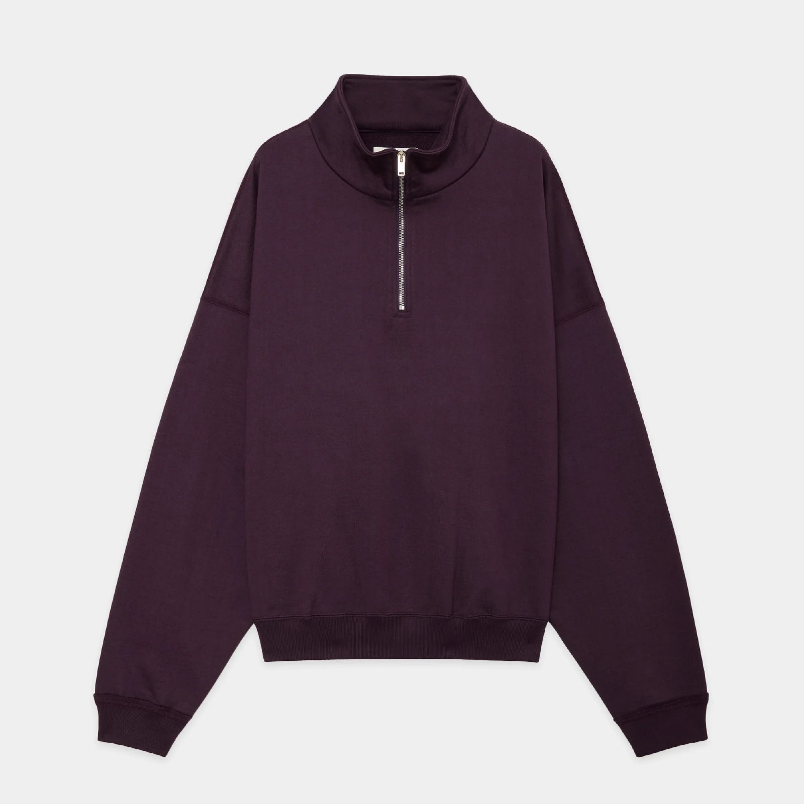 Organic Cotton Heavy Fleece Short Quarter Zip Pull Over