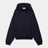 Organic Cotton Heavy Fleece Huge Short Parka D NAVY
