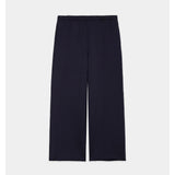 Organic Cotton Heavy Fleece Wide Gym Pants D NAVY