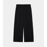Survival Cloth® Tropical Flat Front Wide Trouseres BLACK