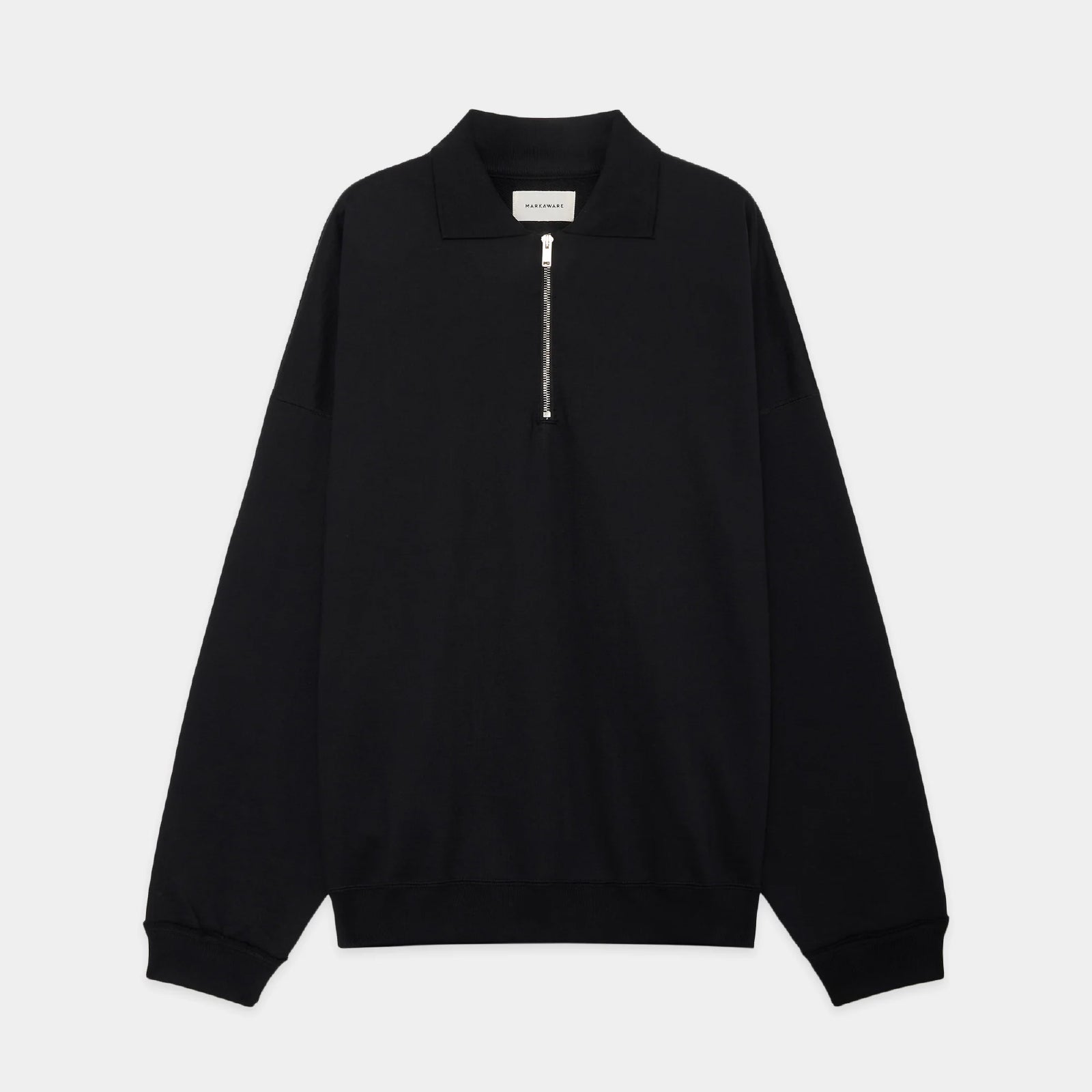 Organic Cotton Heavy Fleece Half Zip Polo Huge Sweat - ref. / Web Store