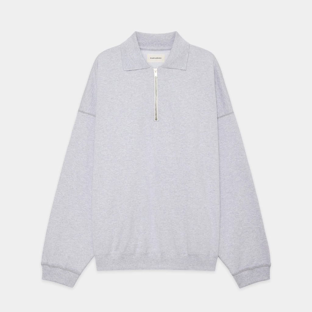 Organic Cotton Heavy Fleece Half Zip Polo Huge Sweat - ref. / Web Store
