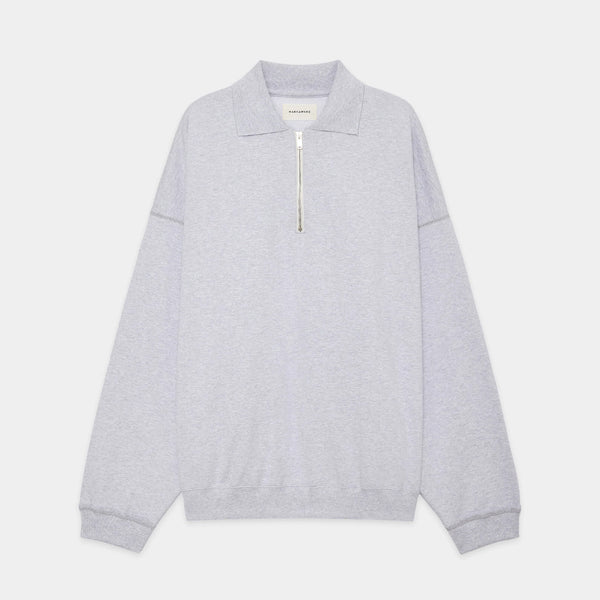 Organic Cotton Heavy Fleece Half Zip Polo Huge Sweat - ref. / Web Store