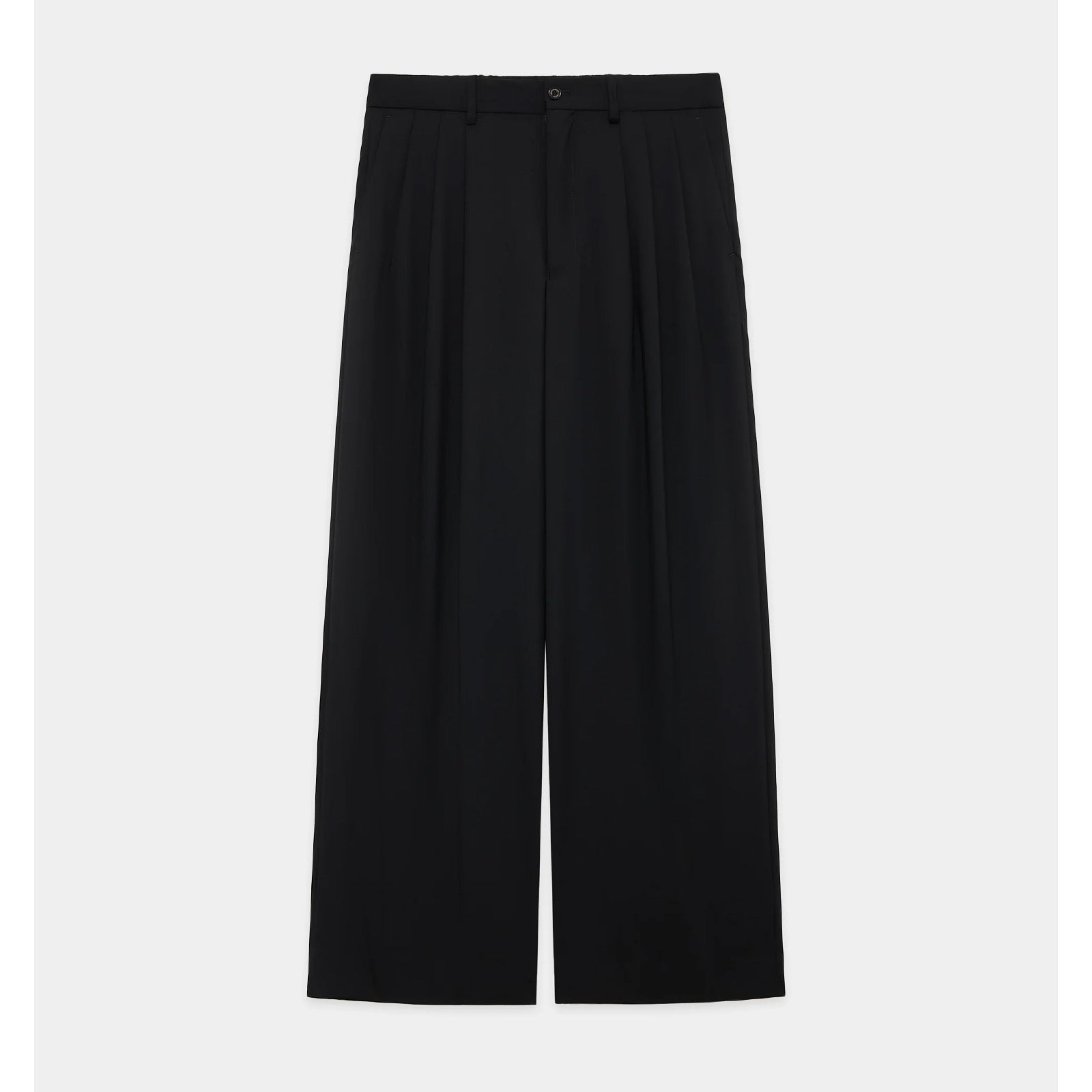 Organic Wool 2/80 Tropical Triple Pleated Wide Trousers - ref. / Web Store