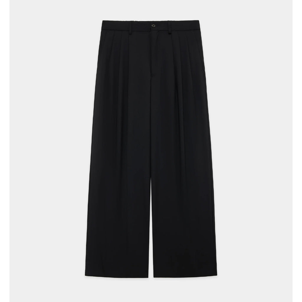 Organic Wool 2/80 Tropical Triple Pleated Wide Trousers - ref. / Web Store