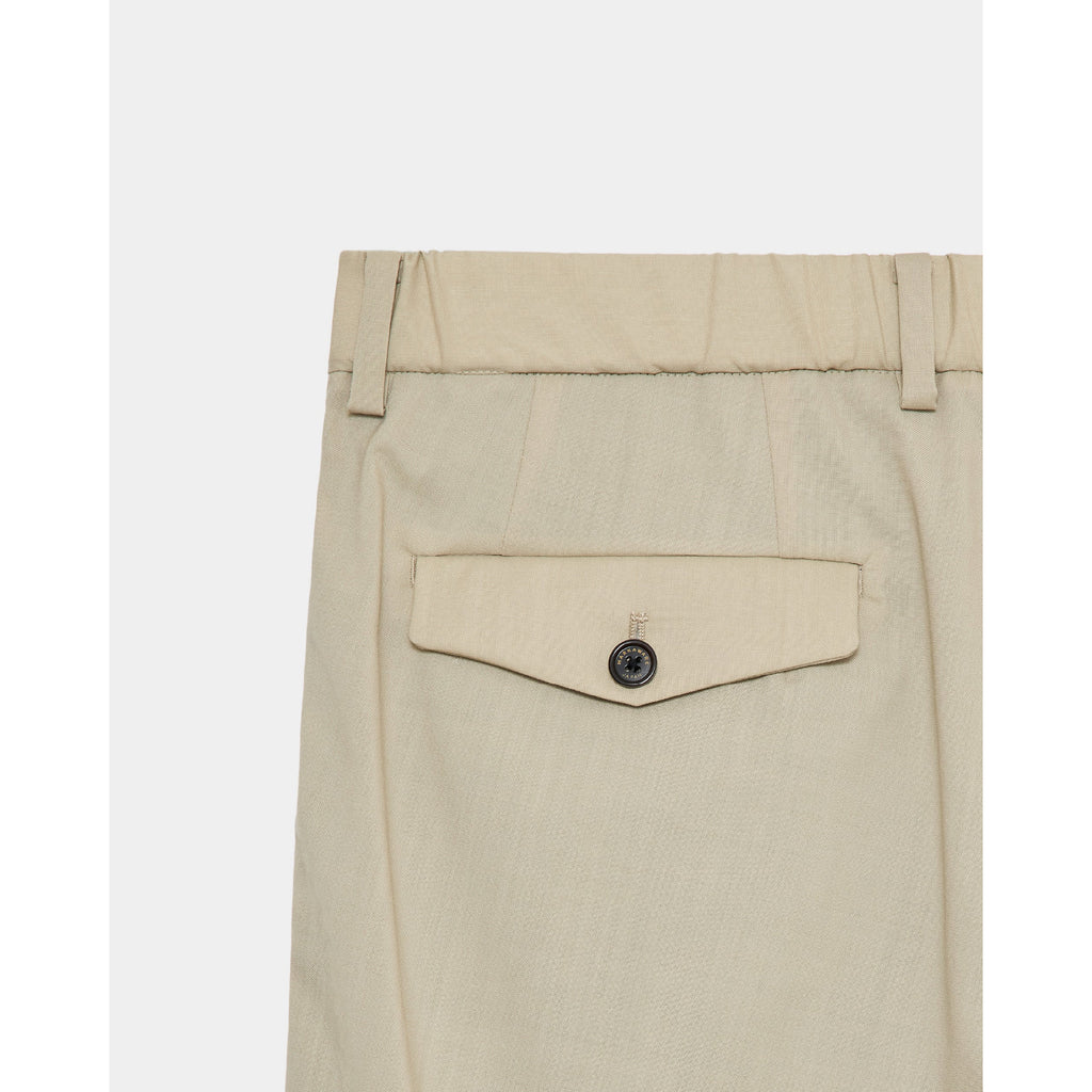 Organic Wool 2/80 Tropical Triple Pleated Wide Trousers - ref. / Web Store