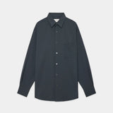 Organic Wool 2/80 Tropical Comfort Fit Shirt CHARCOAL