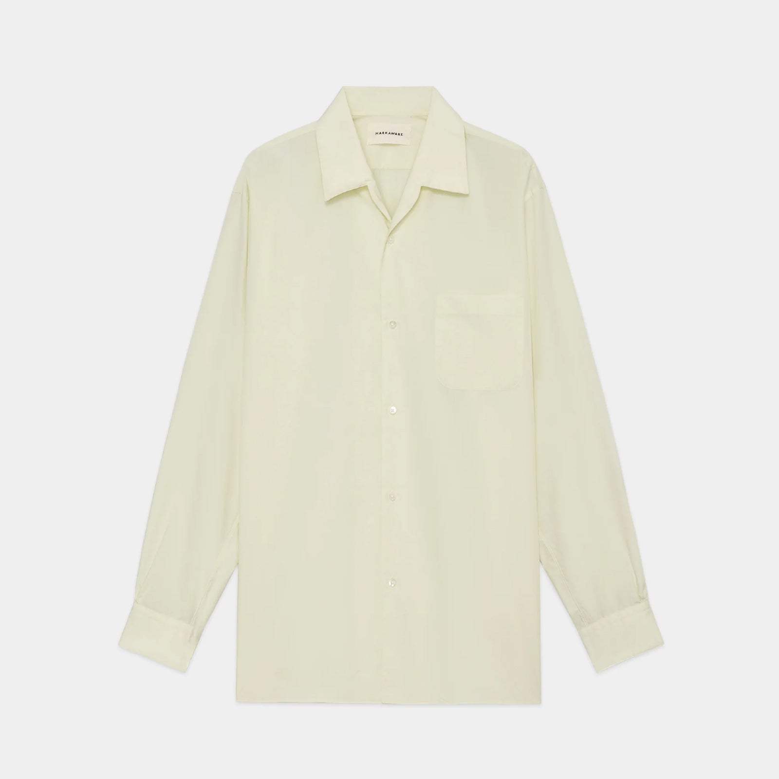 Organic Giza Typewriter Italian Open Collar Shirt