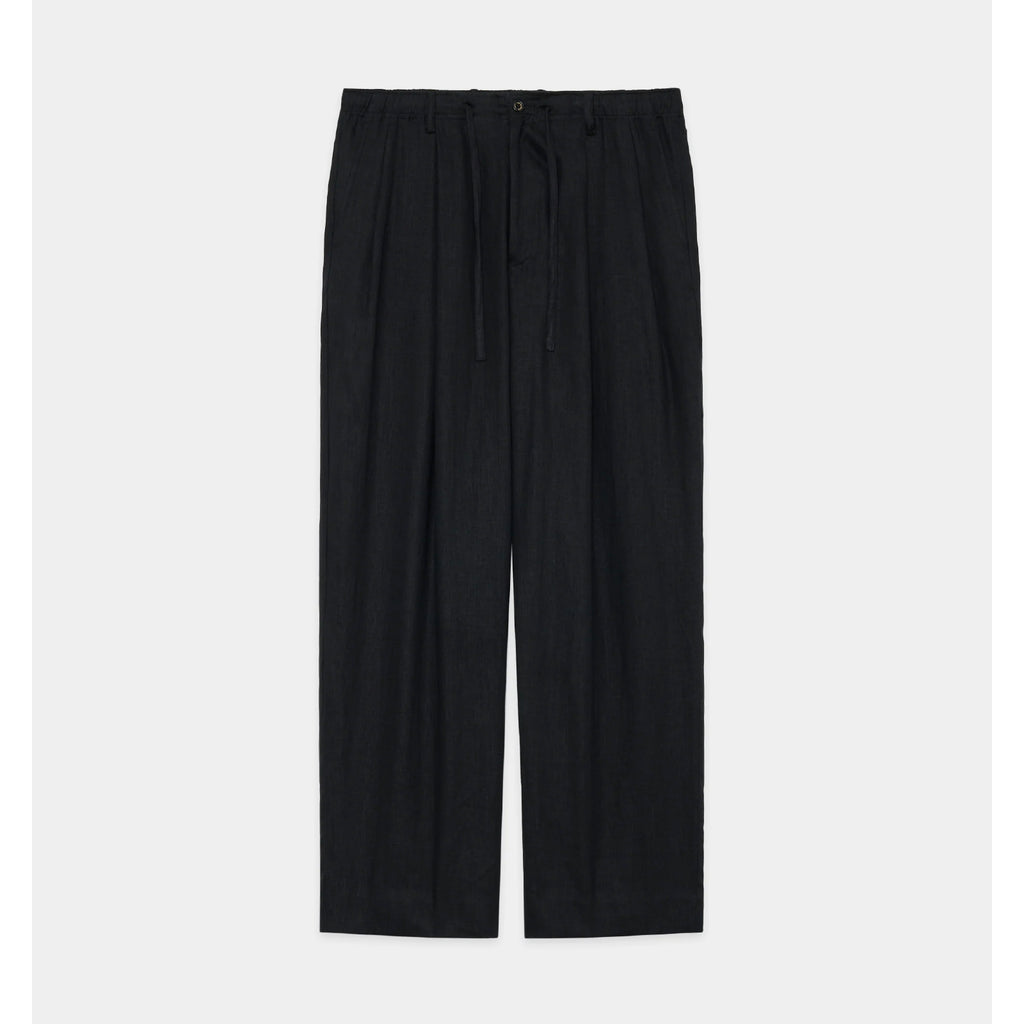 Hemp Shirting / Double Pleated Easy Trousers