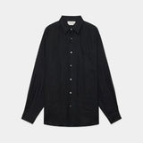 Hemp Shirting Comfort Fit Shirt BLACK