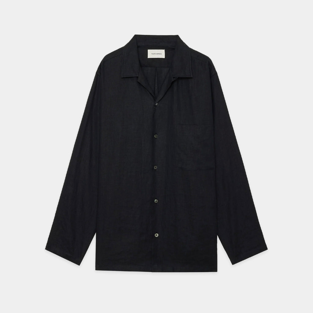 Hemp Shirting Comfort Fit Open Collar Shirt