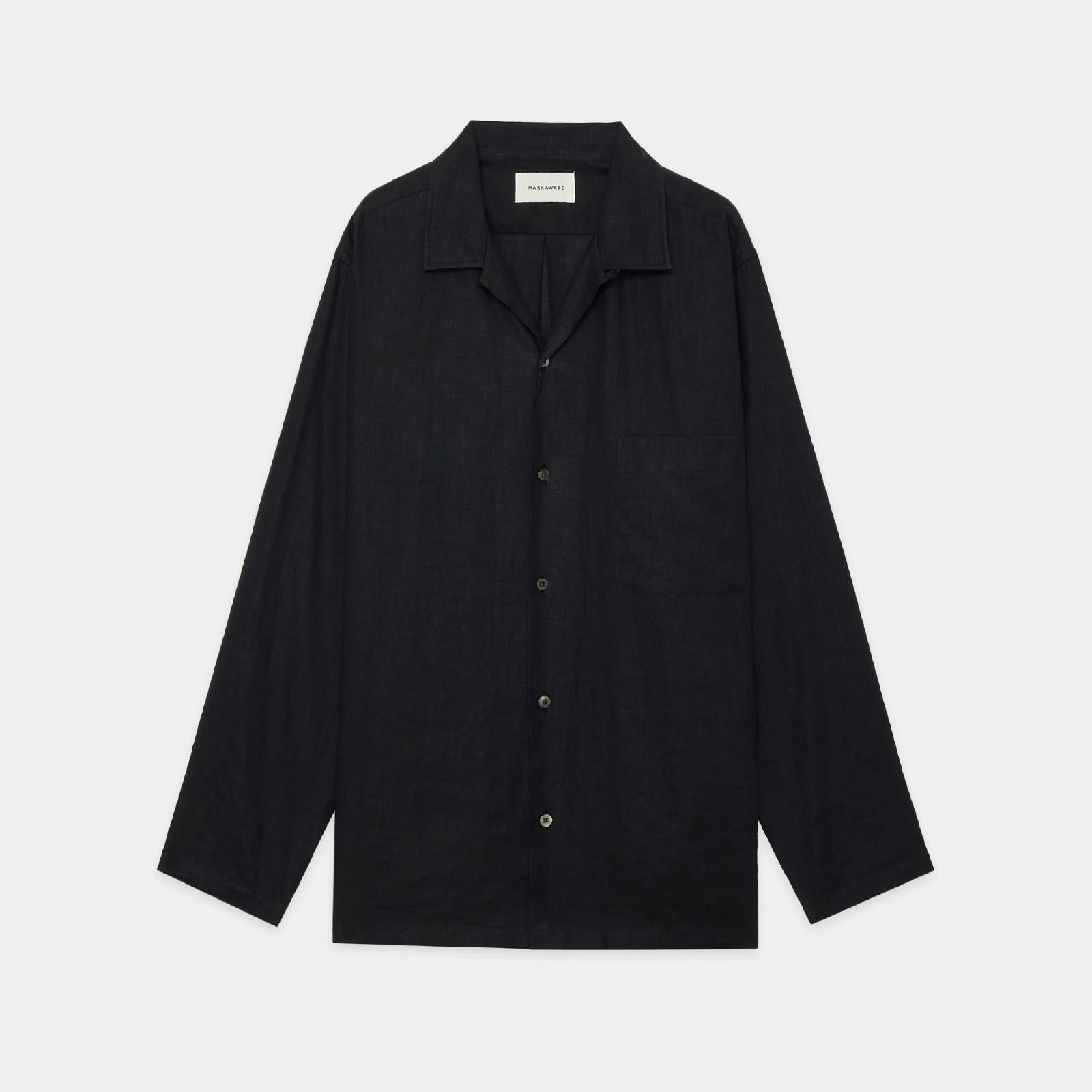 Hemp Shirting Comfort Fit Open Collar Shirt