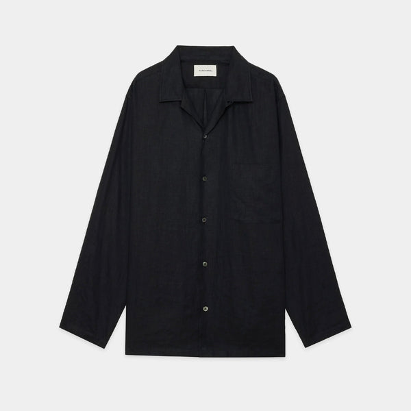 Hemp Shirting Comfort Fit Open Collar Shirt