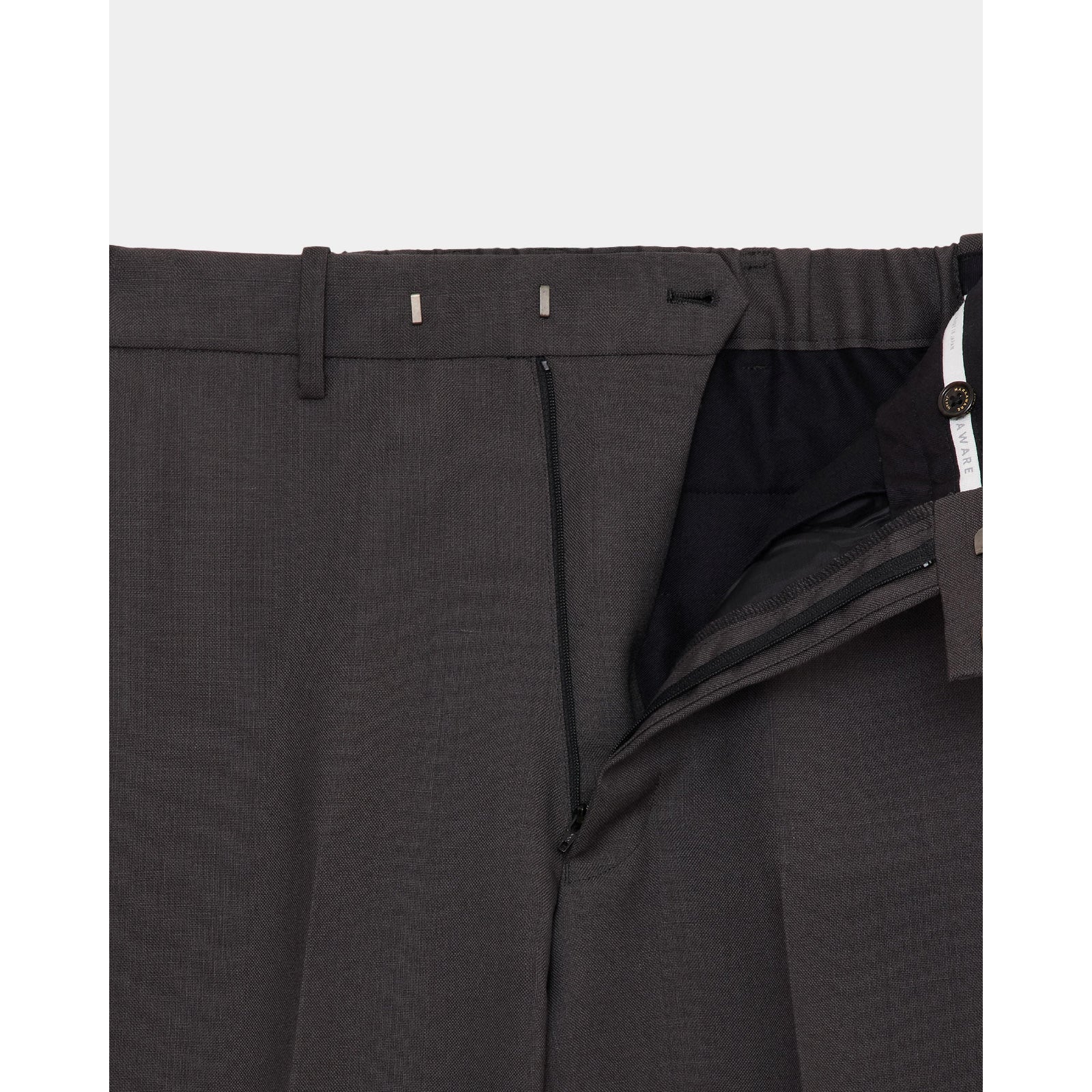 Heavy Organic Wool Wide Straight Trousers
