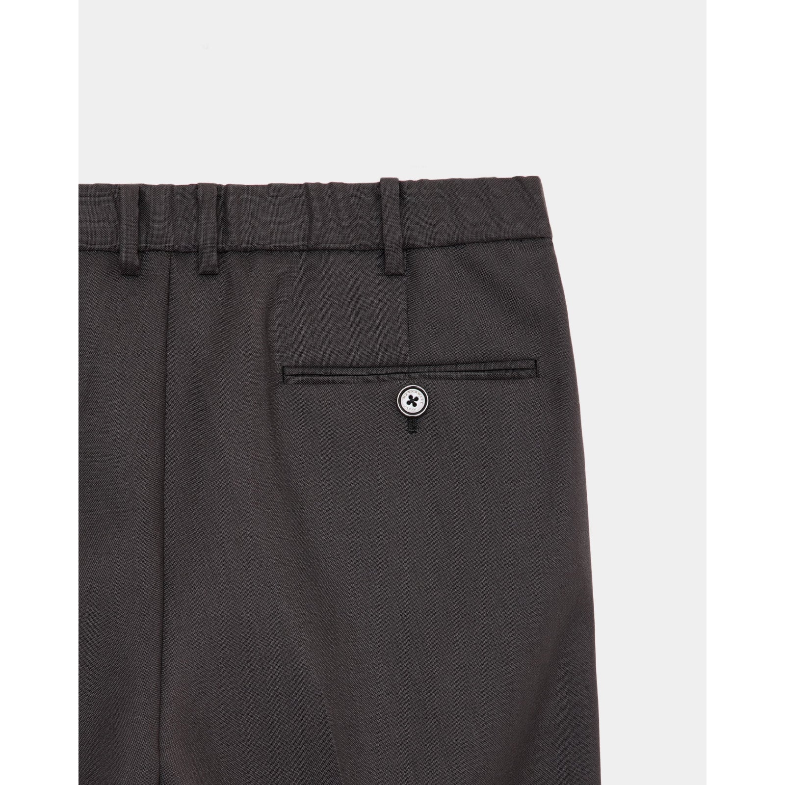 Heavy Organic Wool Wide Straight Trousers