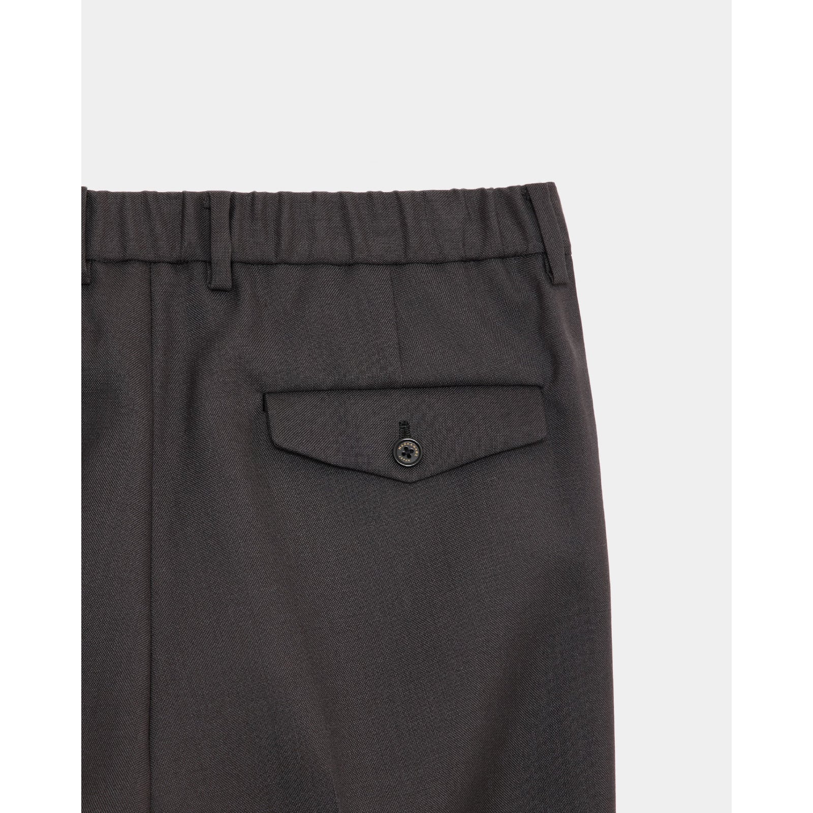 Heavy Organic Wool Double Pleated Classic Wide Trousers