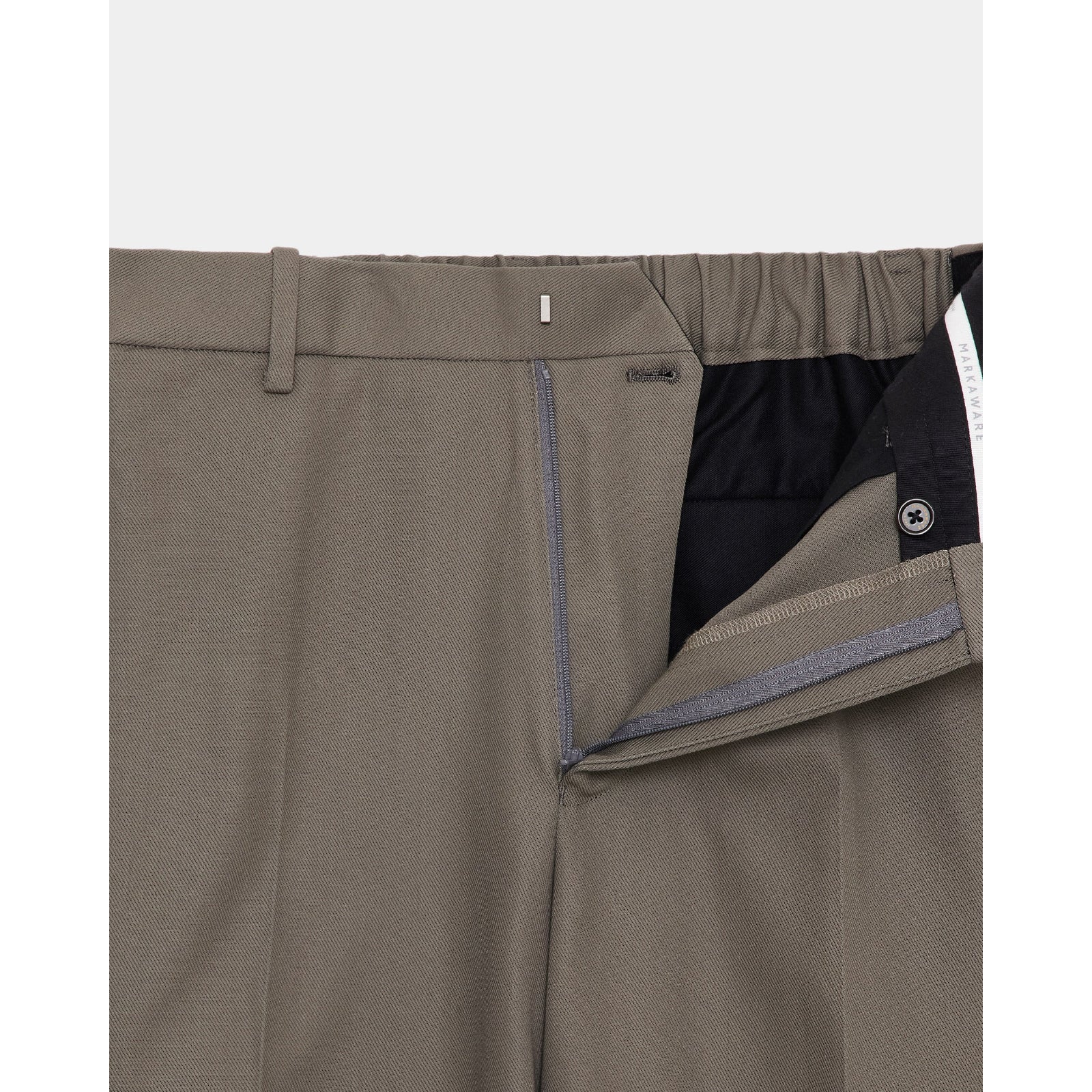 Organic Cotton Survival Cloth Flat Tapered Trousers