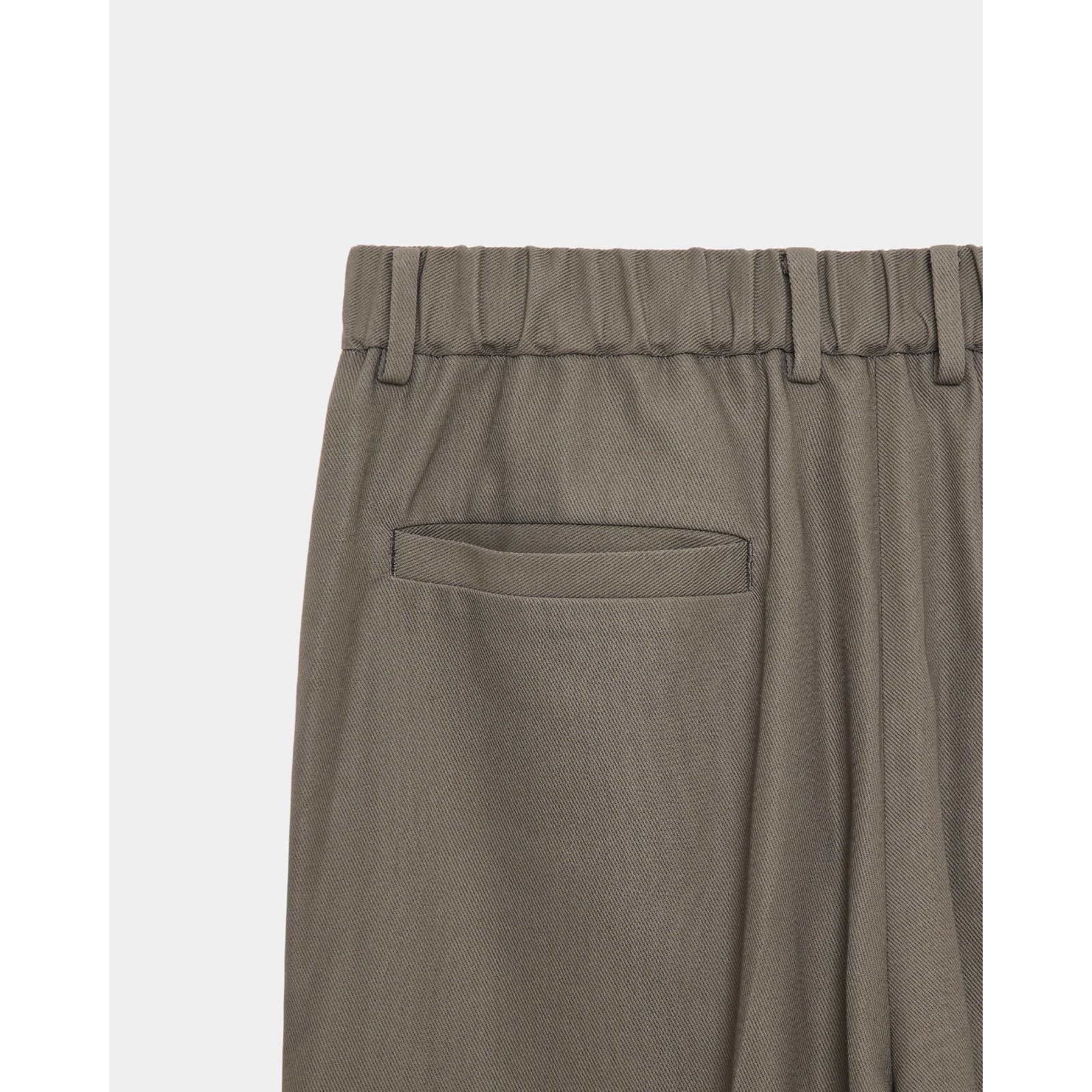 Organic Cotton Survival Cloth Flat Tapered Trousers
