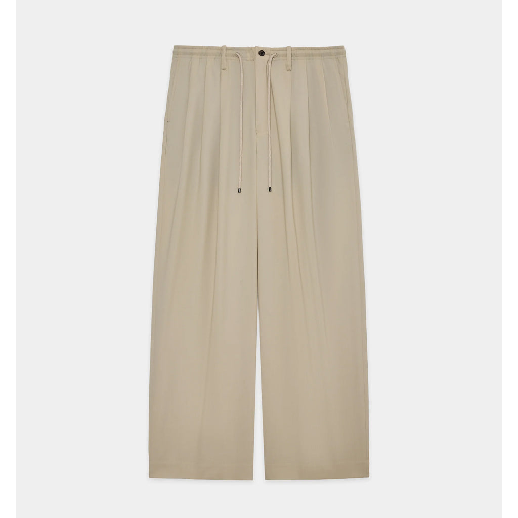 Organic Wool 2/80 Tropical / Triple Pleated Easy Trousers