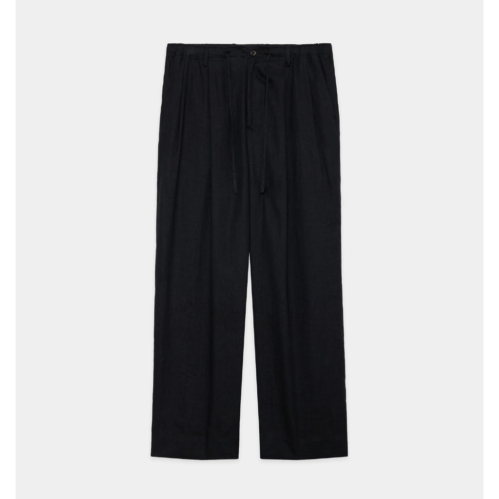 Hemp Shirting / Double Pleated Easy Trousers