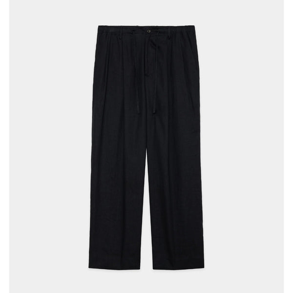 Hemp Shirting / Double Pleated Easy Trousers