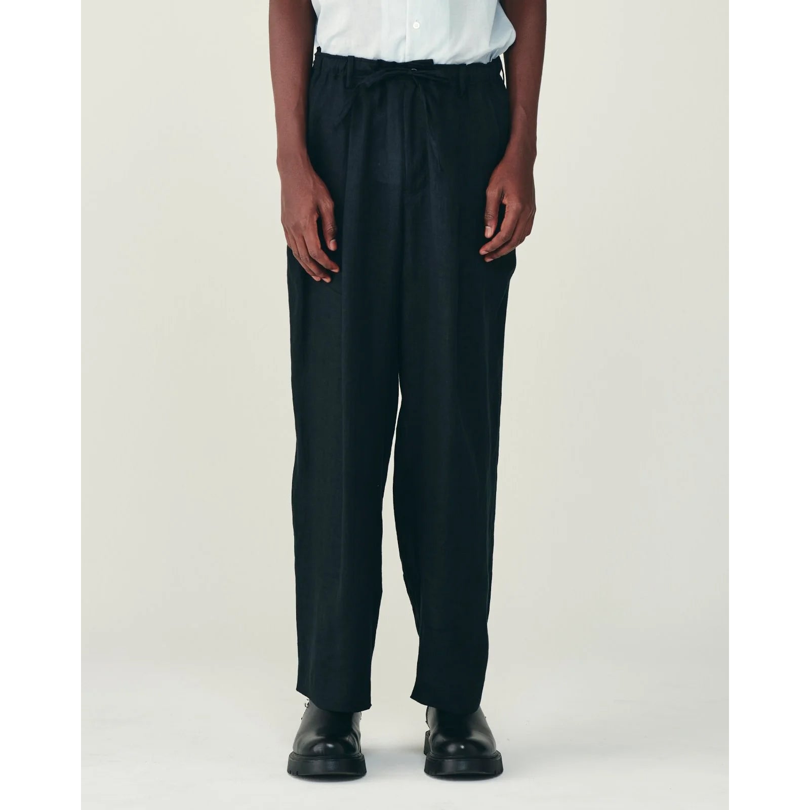 Hemp Shirting / Double Pleated Easy Trousers