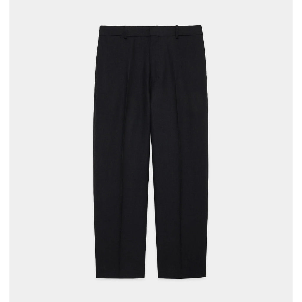 Organic Wool Hemp Tropical / Flat Tapered Trousers