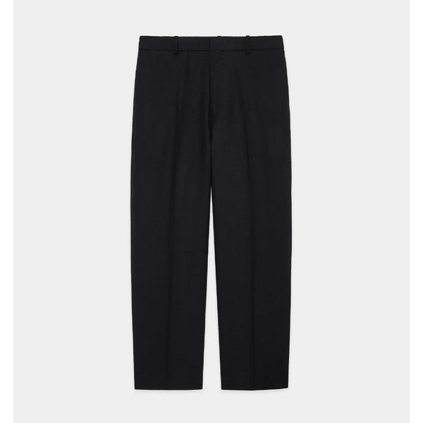 Organic Wool Hemp Tropical / Flat Tapered Trousers