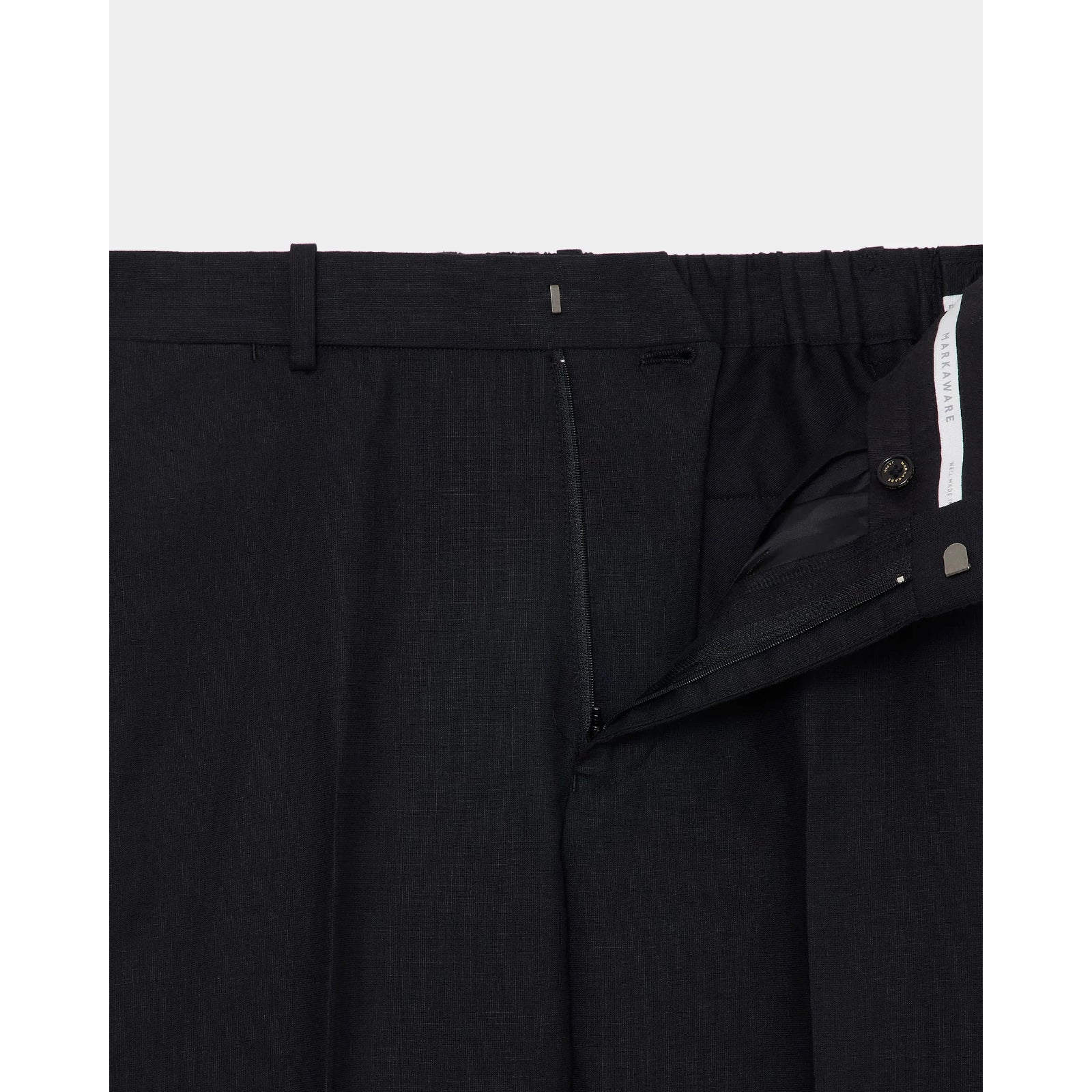 Organic Wool Hemp Tropical / Flat Tapered Trousers
