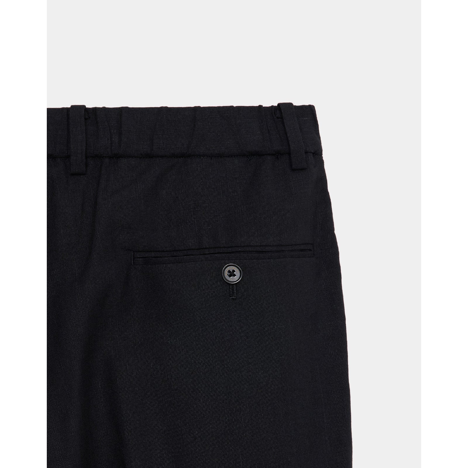 Organic Wool Hemp Tropical / Flat Tapered Trousers
