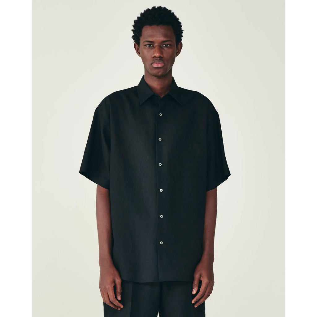 Organic Wool Hemp Tropical / Comfort Fit S/S Shirt | ref. / Web Store