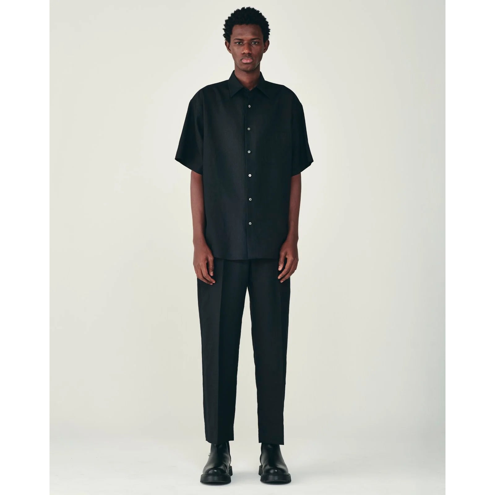 Organic Wool Hemp Tropical / Comfort Fit S/S Shirt