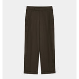 Organic Wool Survival Cloth® / Double Pleated Semi Easy Trousers DARK SAGE