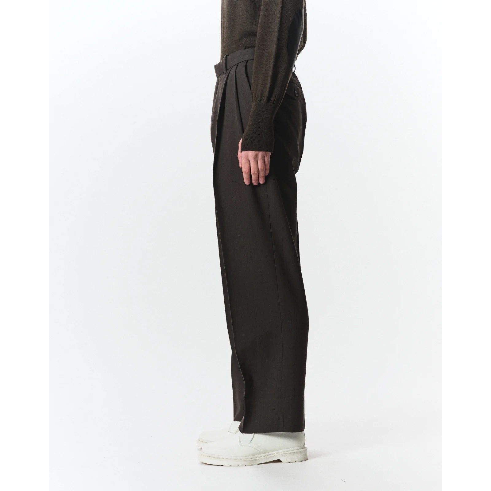 Organic Wool Survival Cloth® / Double Pleated Semi Easy Trousers