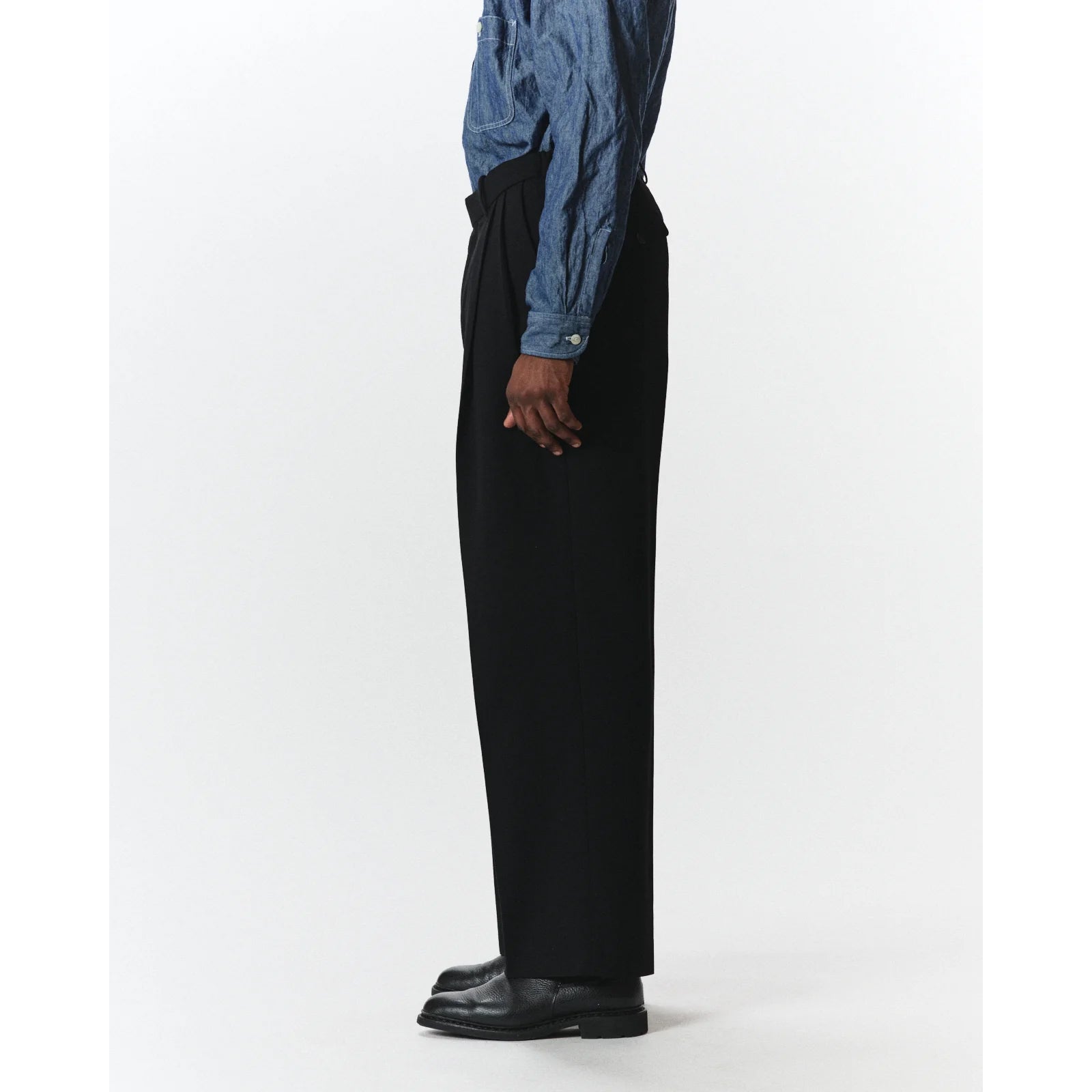 Organic Wool Survival Cloth® / Double Pleated Semi Easy Trousers