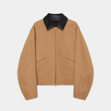 Organic Cotton Duck / Worker Jacket NATURAL BROWN