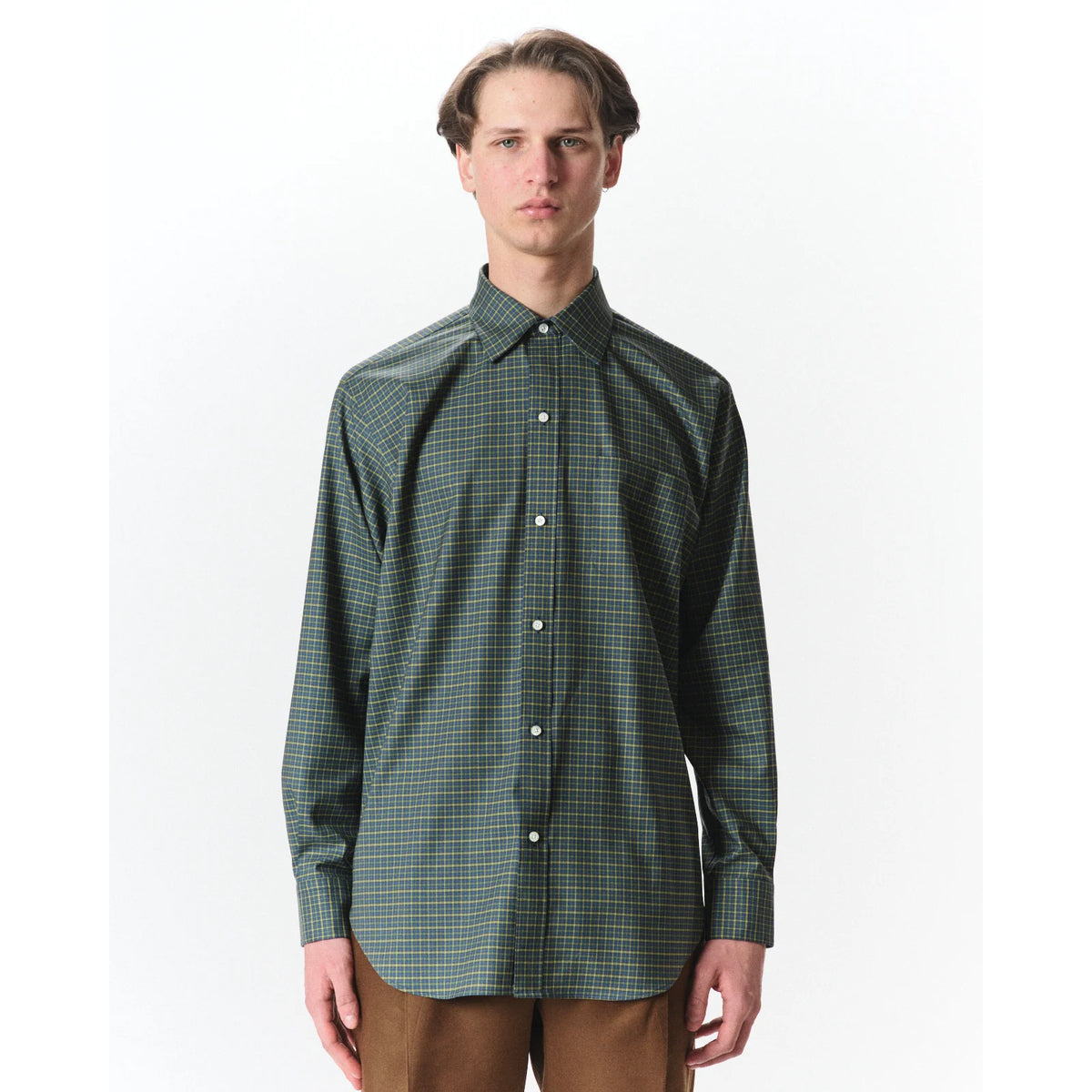 Super 160s Washable Wool Oxford / Regular Fit Dress Shirt