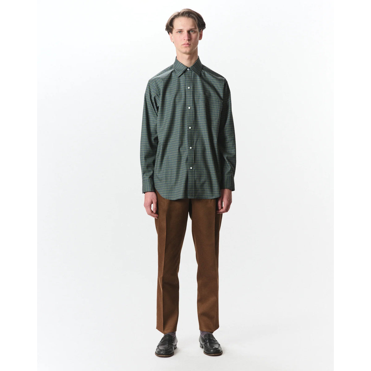 Super 160s Washable Wool Oxford / Regular Fit Dress Shirt