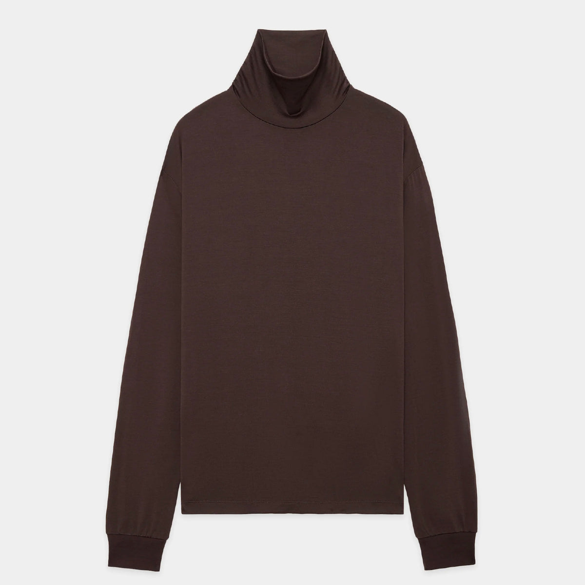 Super 160s Wool Washable Knit / Relaxed Fit Turtle Neck