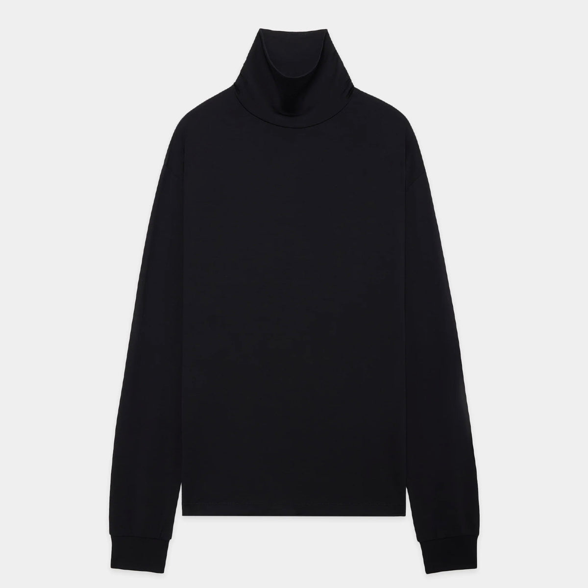Super 160s Wool Washable Knit / Relaxed Fit Turtle Neck