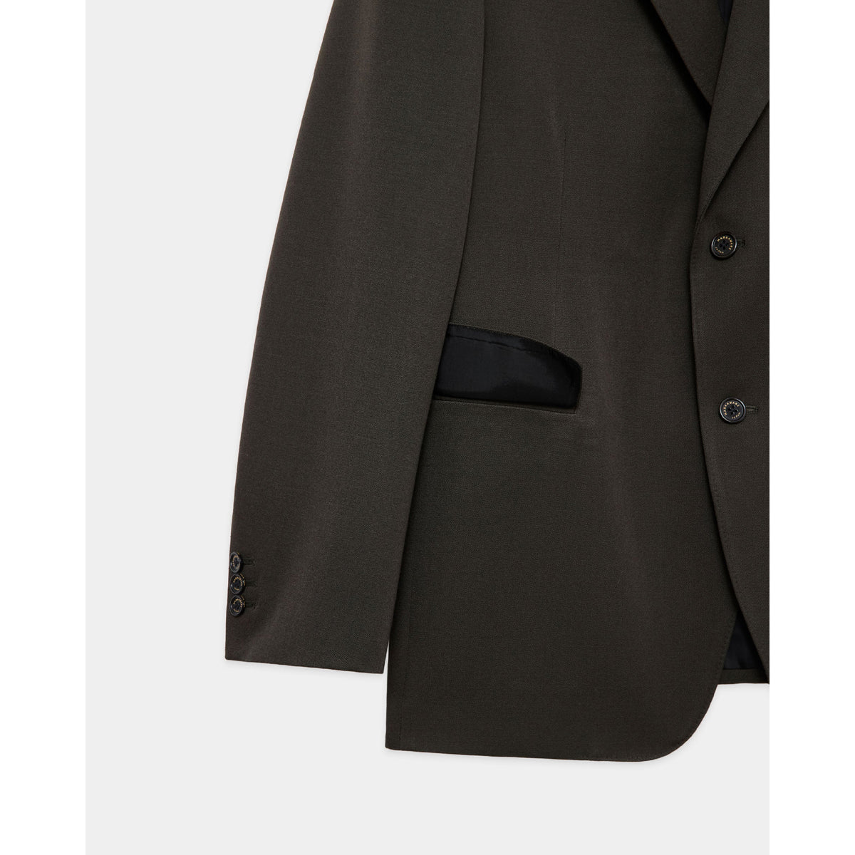 Polwarth Tuxedo Cloth / Peaked Lapel Two Button Jacket