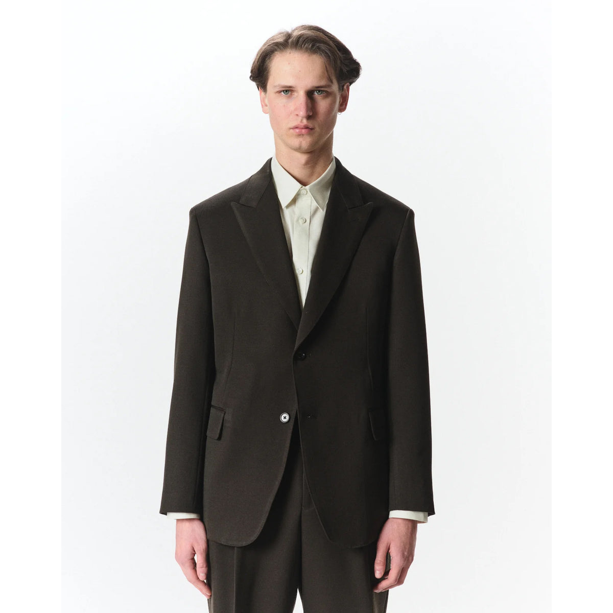 Polwarth Tuxedo Cloth / Peaked Lapel Two Button Jacket