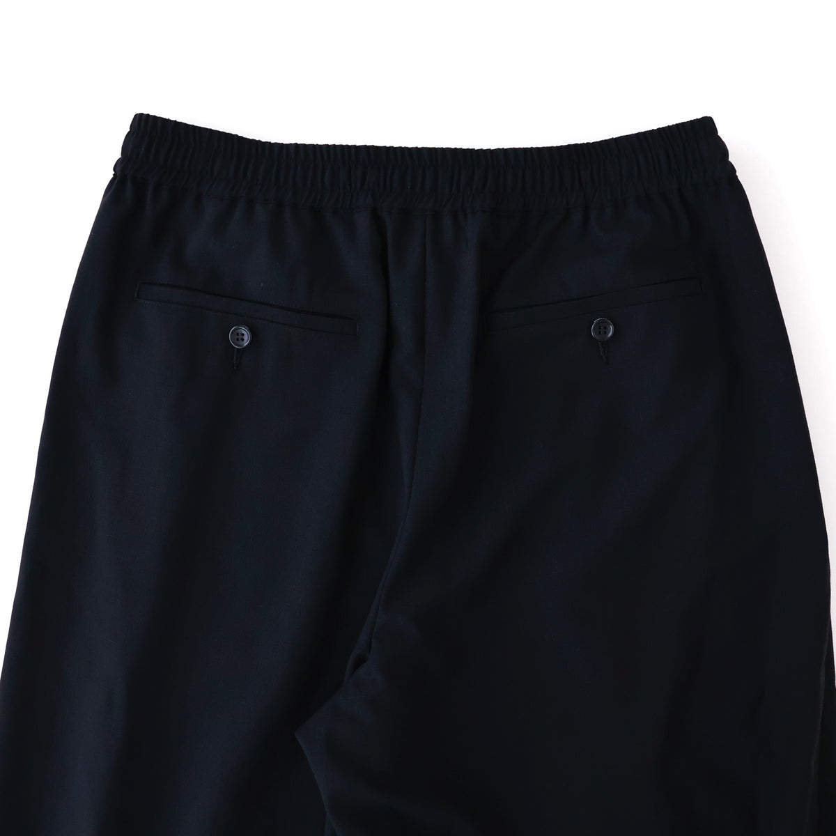 Wool Hopsack Drawstring Track Pants