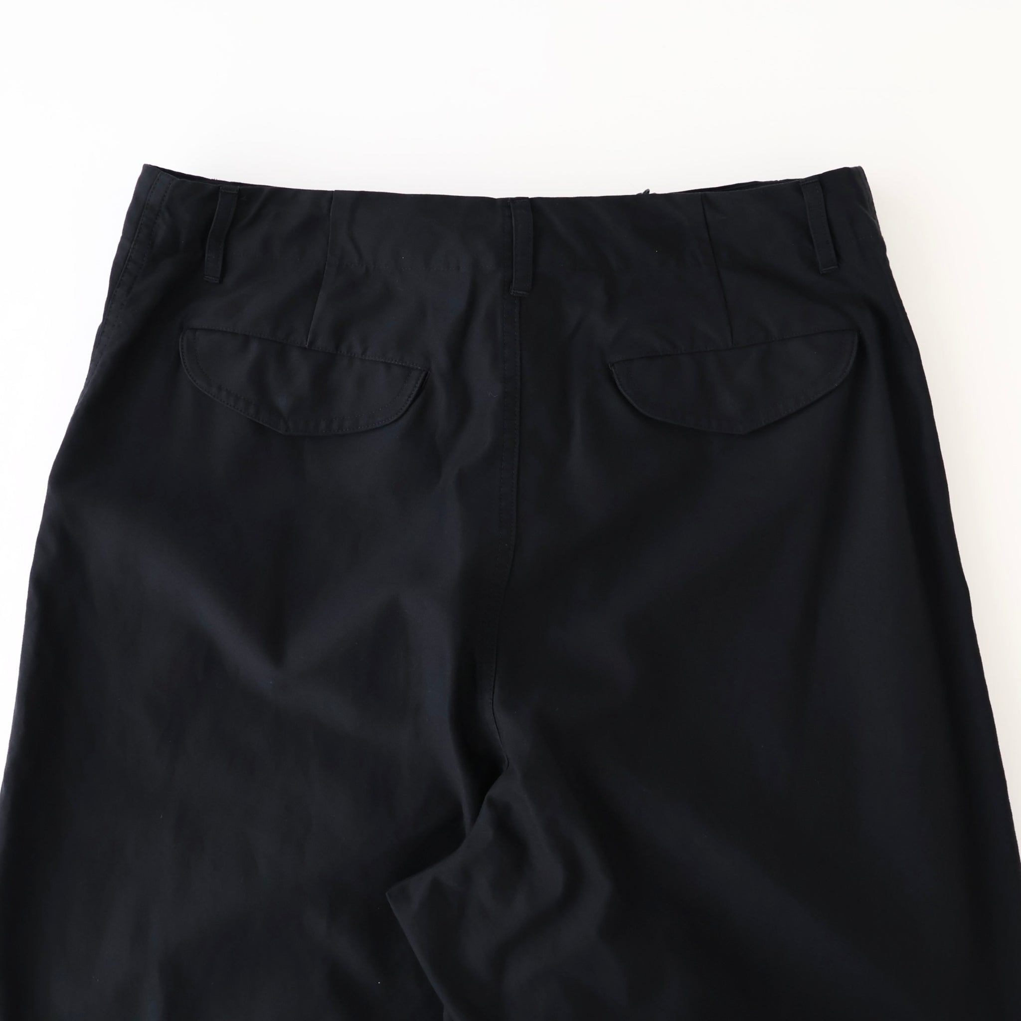Cotton Cupro Back Satin Military Pants